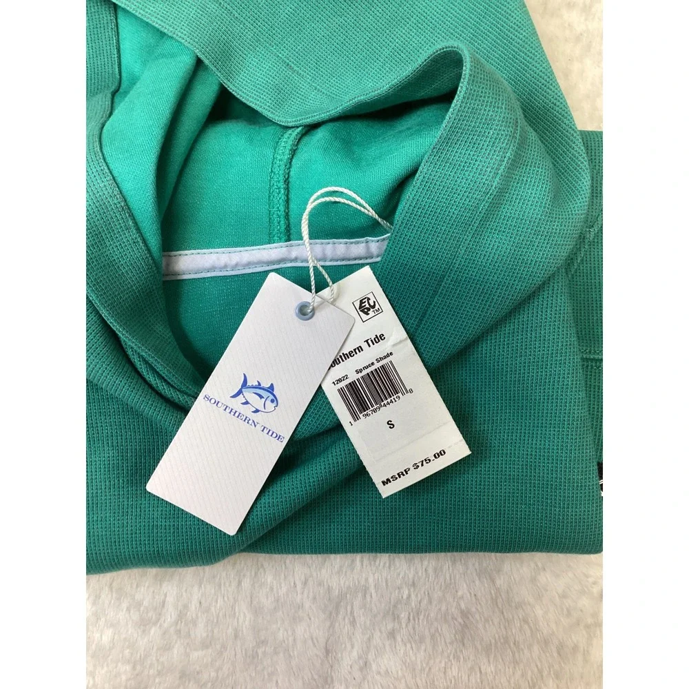 Southern Tide Kids Spruce Shade Pearl Cove Pullover Hoodie Size Small NWT